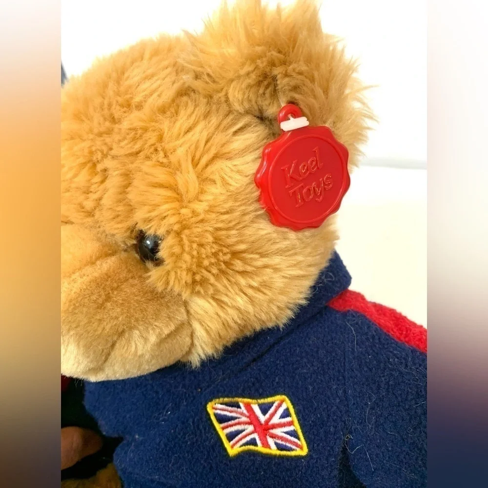 Keel Toys London Teddy Bear Plush Stuffed Hoodie 12”